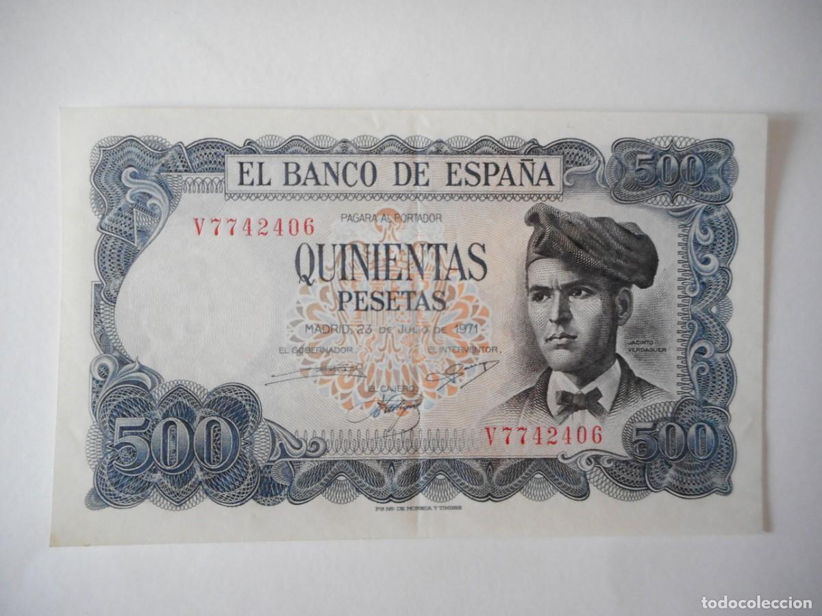Billetes espa&ntilde;oles: 500 PESETAS JULIO 1971 / EBC++