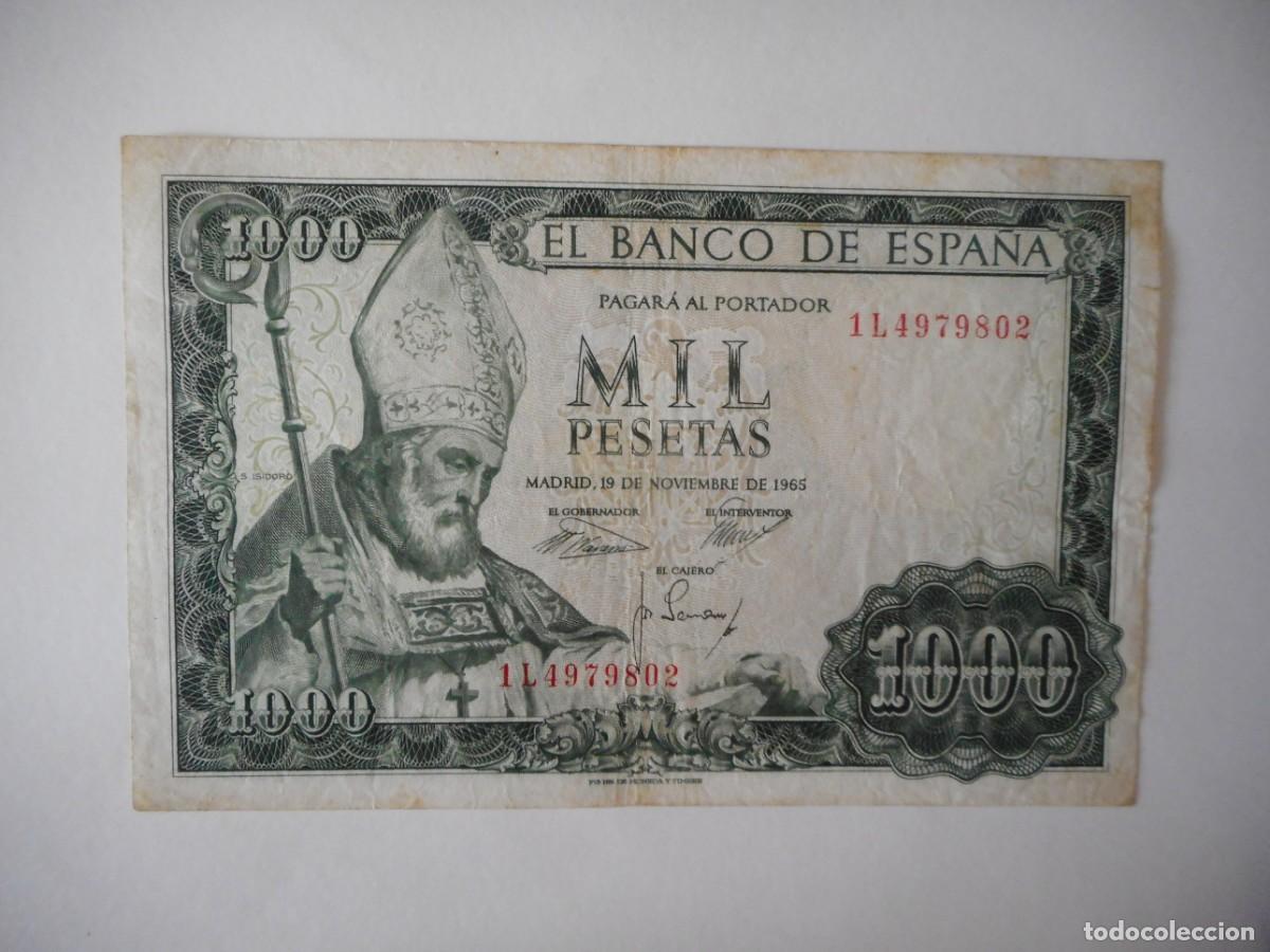 Billetes espa&ntilde;oles: 1000 PESETAS NOVIEMBRE 1965 / MBC+