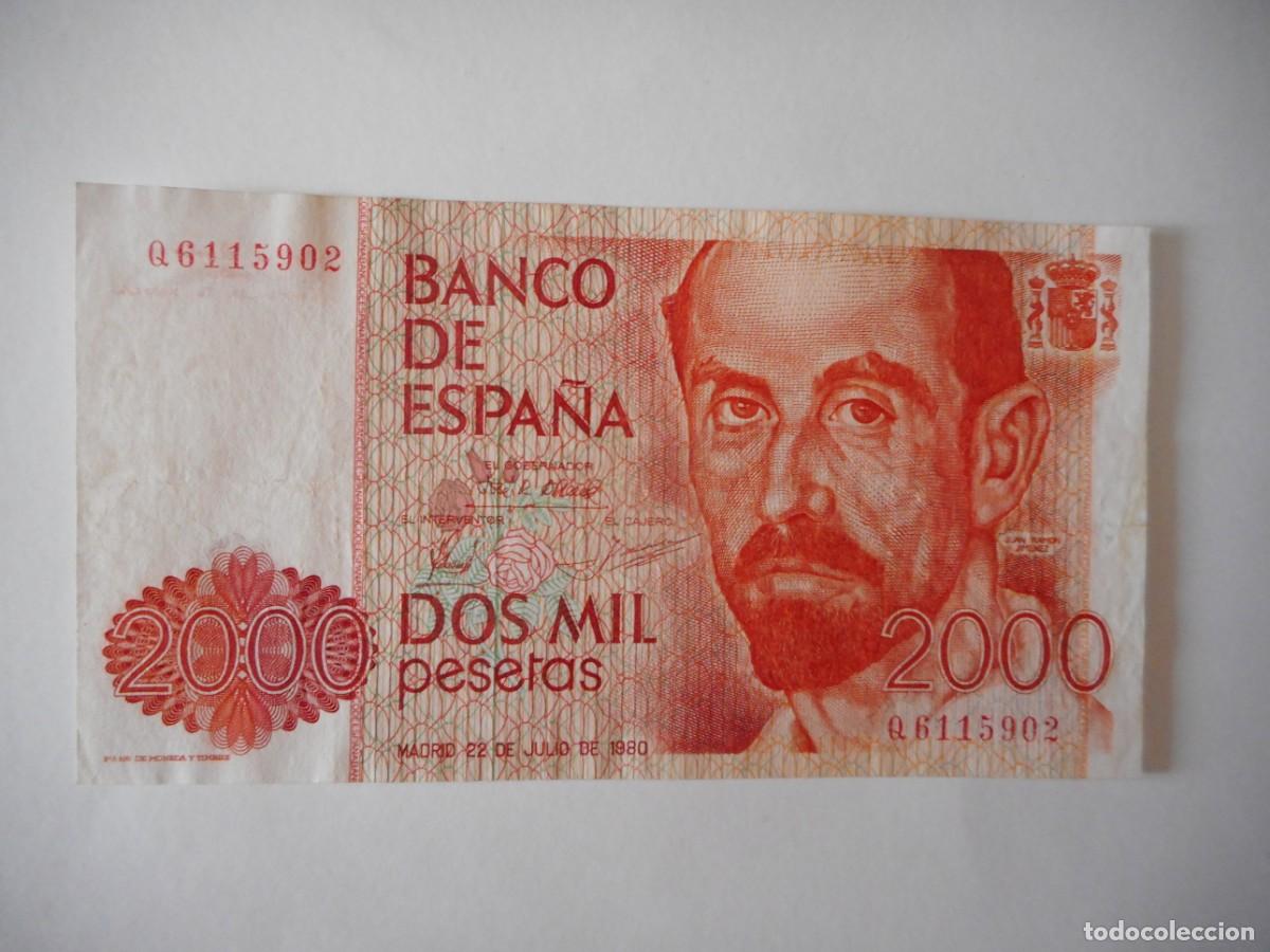 Billetes espa&ntilde;oles: 2000 PESETAS JULIO 1980 / EBC