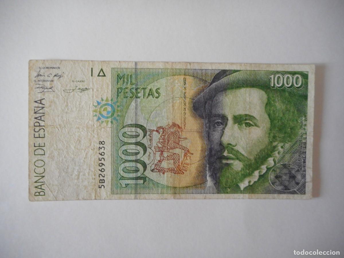 Billetes espa&ntilde;oles: 1000 PESETAS OCTUBRE 1992 / MBC-