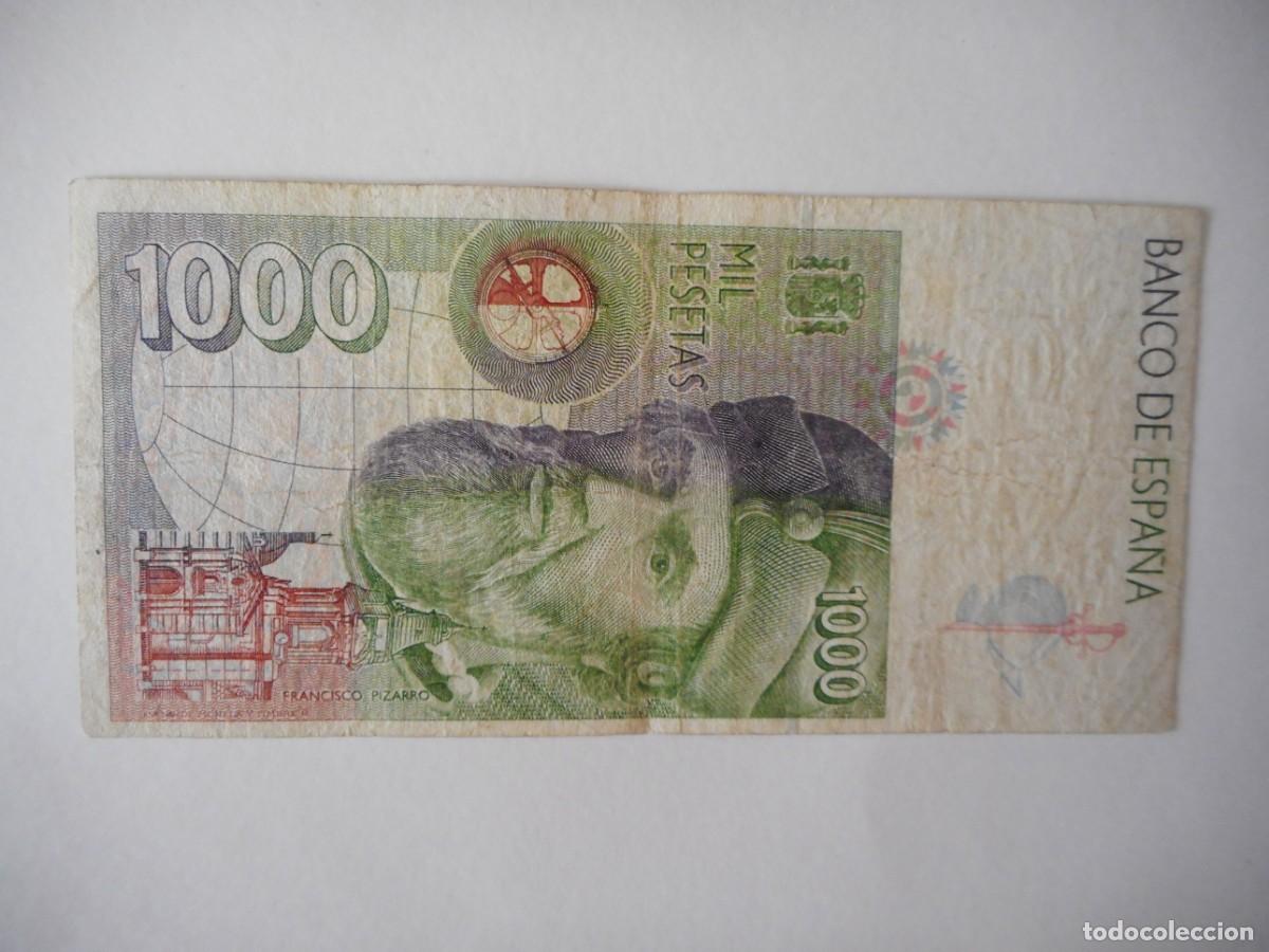 Billetes espa&ntilde;oles: 1000 PESETAS OCTUBRE 1992 / MBC- - Foto 2