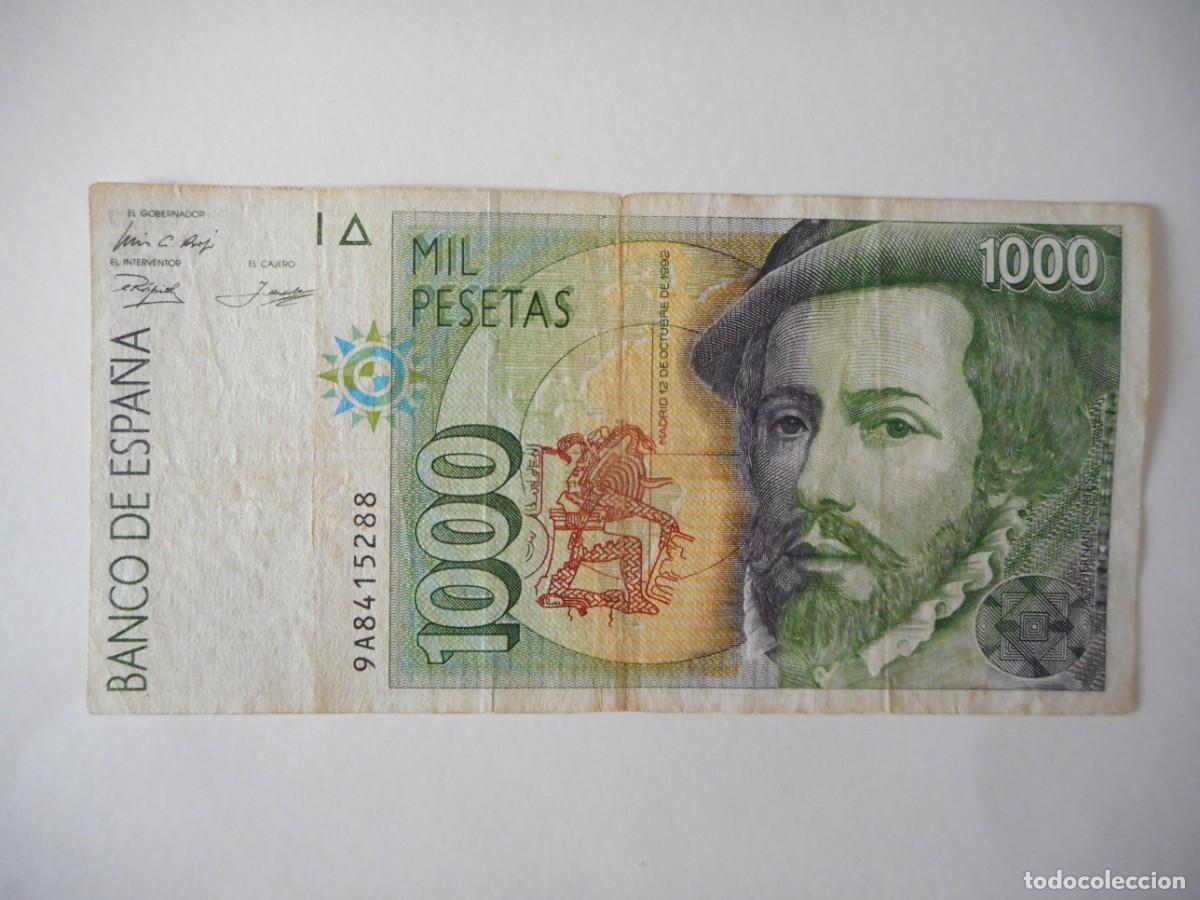Billetes espa&ntilde;oles: 1000 PESETAS OCTUBRE 1992 / MBC