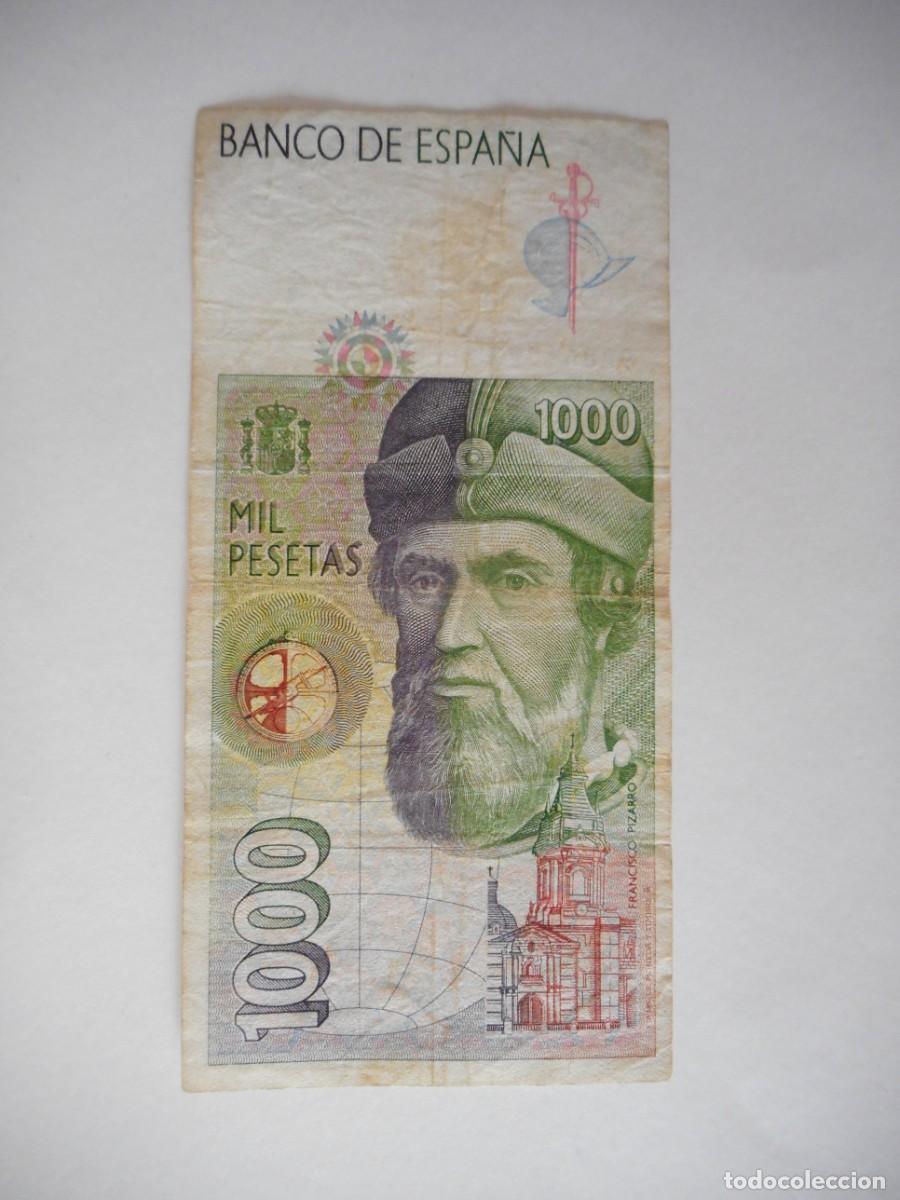Billetes espa&ntilde;oles: 1000 PESETAS OCTUBRE 1992 / MBC - Foto 2