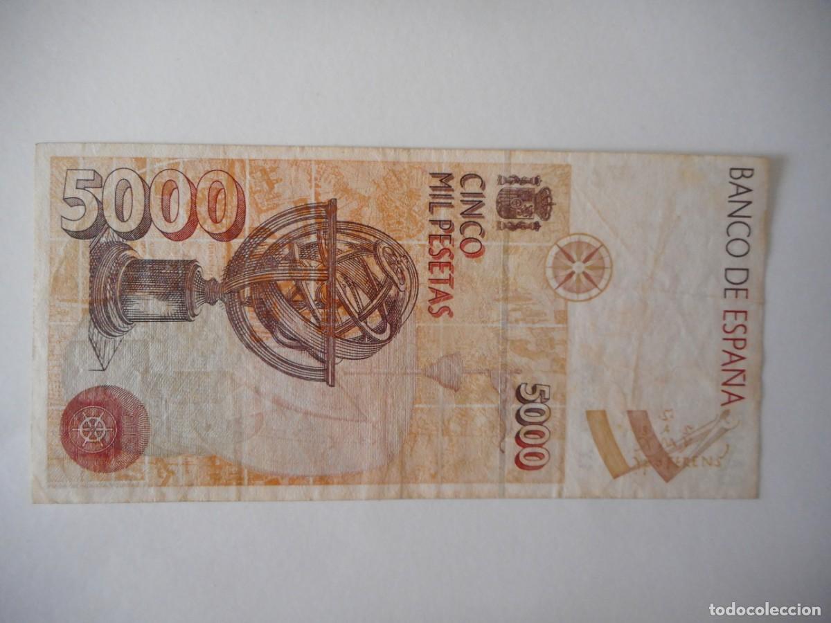 Billetes espa&ntilde;oles: 5000 PESETAS OCTUBRE 1992 / EBC- - Foto 2
