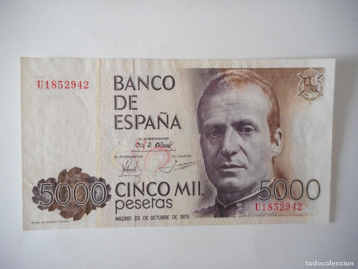 Billetes espa&ntilde;oles: 5000 PESETAS OCTUBRE 1979 / EBC+