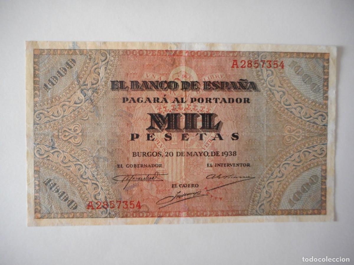 Billetes espa&ntilde;oles: 1000 PESETAS MAYO 1938 / MBC+++