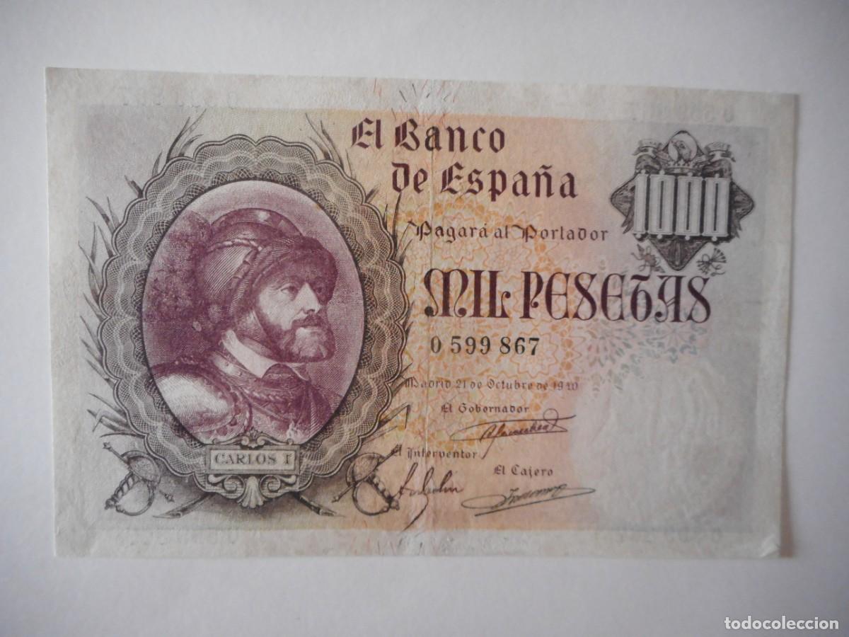 Billetes espa&ntilde;oles: 1000 PESETAS OCTUBRE 1940 / MBC+