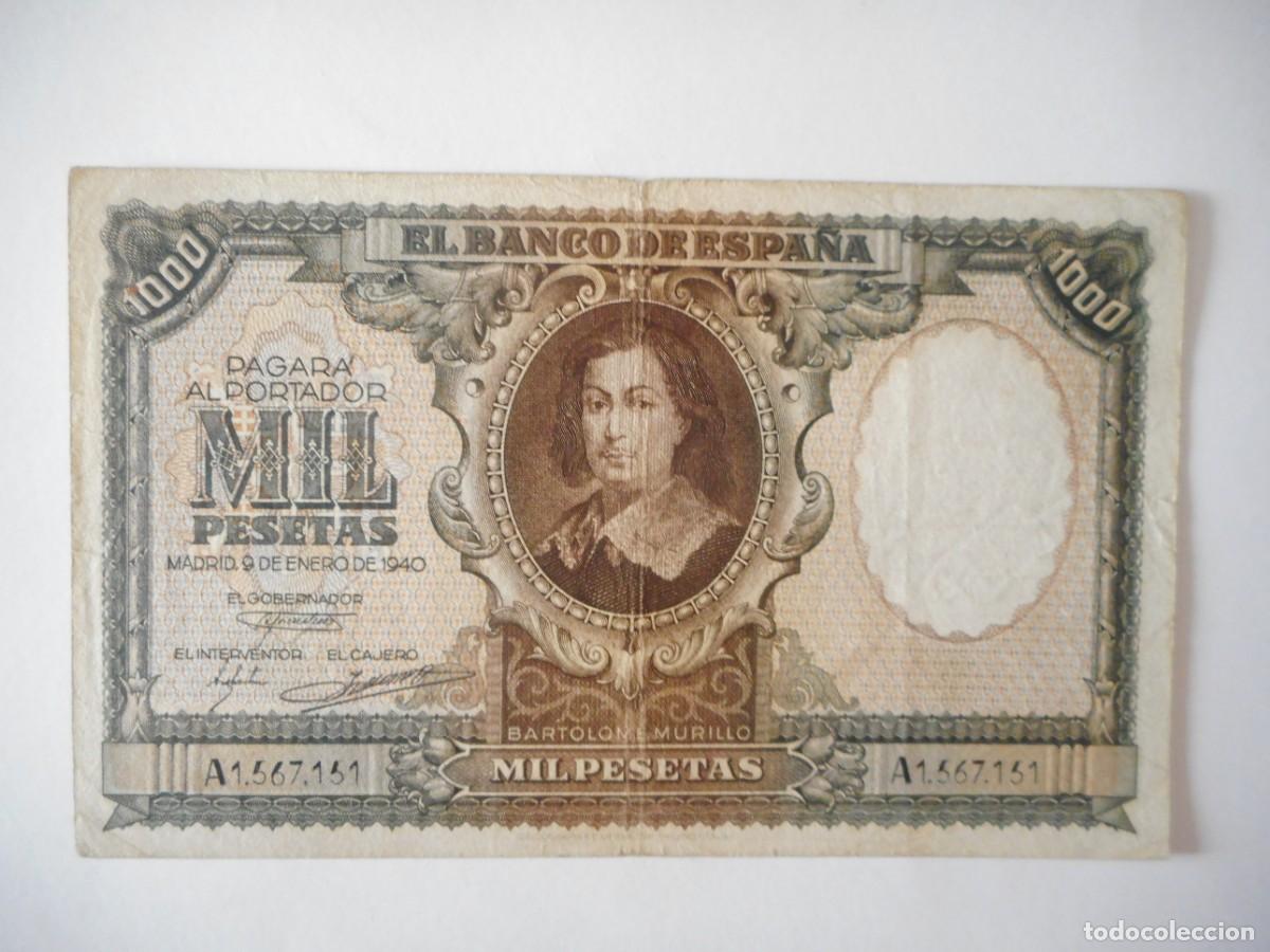 Billetes espa&ntilde;oles: 1000 PESETAS ENERO 1940 / MBC-