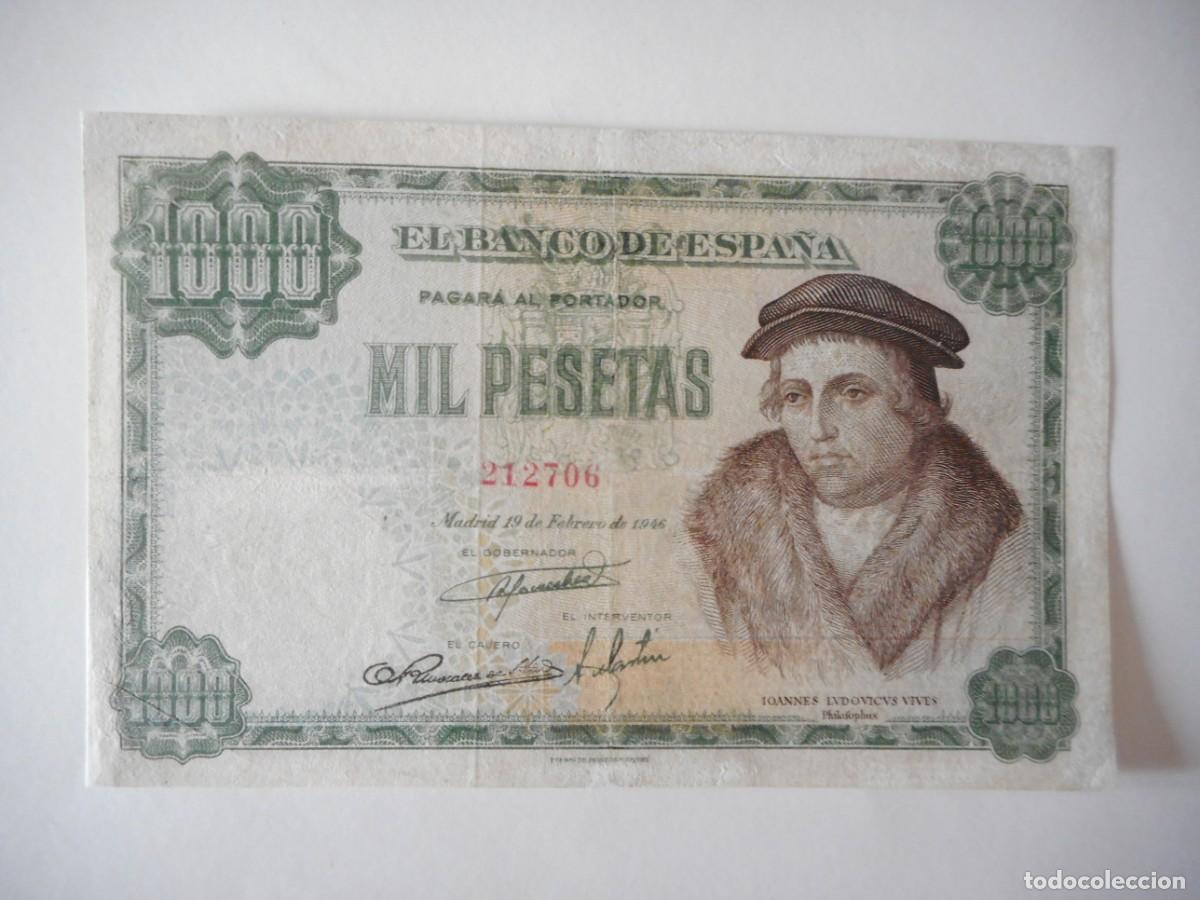 Billetes espa&ntilde;oles: 1000 PESETAS FEBRERO 1946 / MBC+