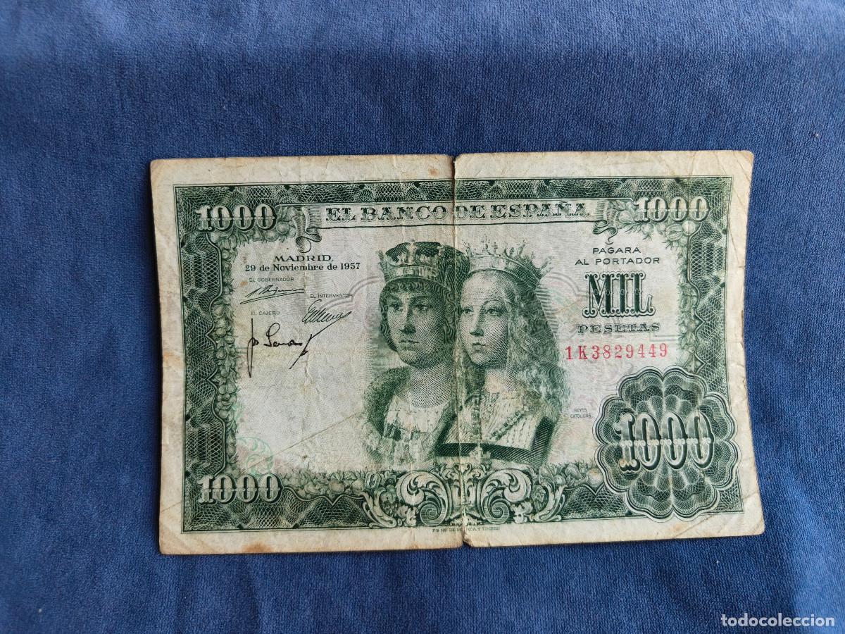 Billets espagnols: BILLETE DE ESPA&Ntilde;A DE 1000 PTAS DEL A&Ntilde;O 1957 DE LOS REYES CATOLICOS serie s Calidad MBC-