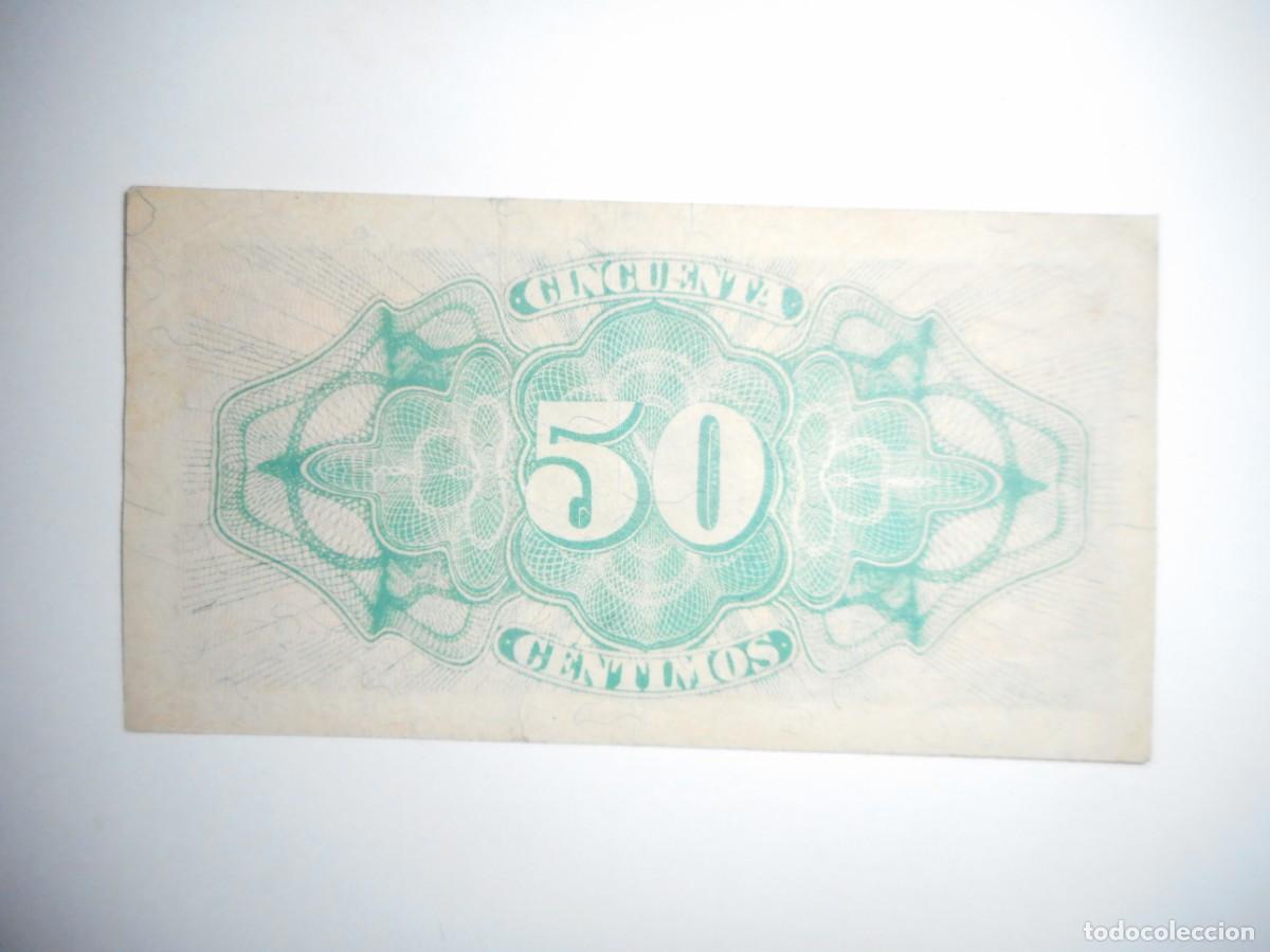 Billetes espa&ntilde;oles: 50 CENTIMOS 1937 / MBC+ - Foto 2