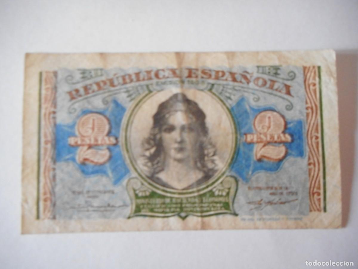 Billetes espa&ntilde;oles: 2 PESETAS 1938 / MBC-