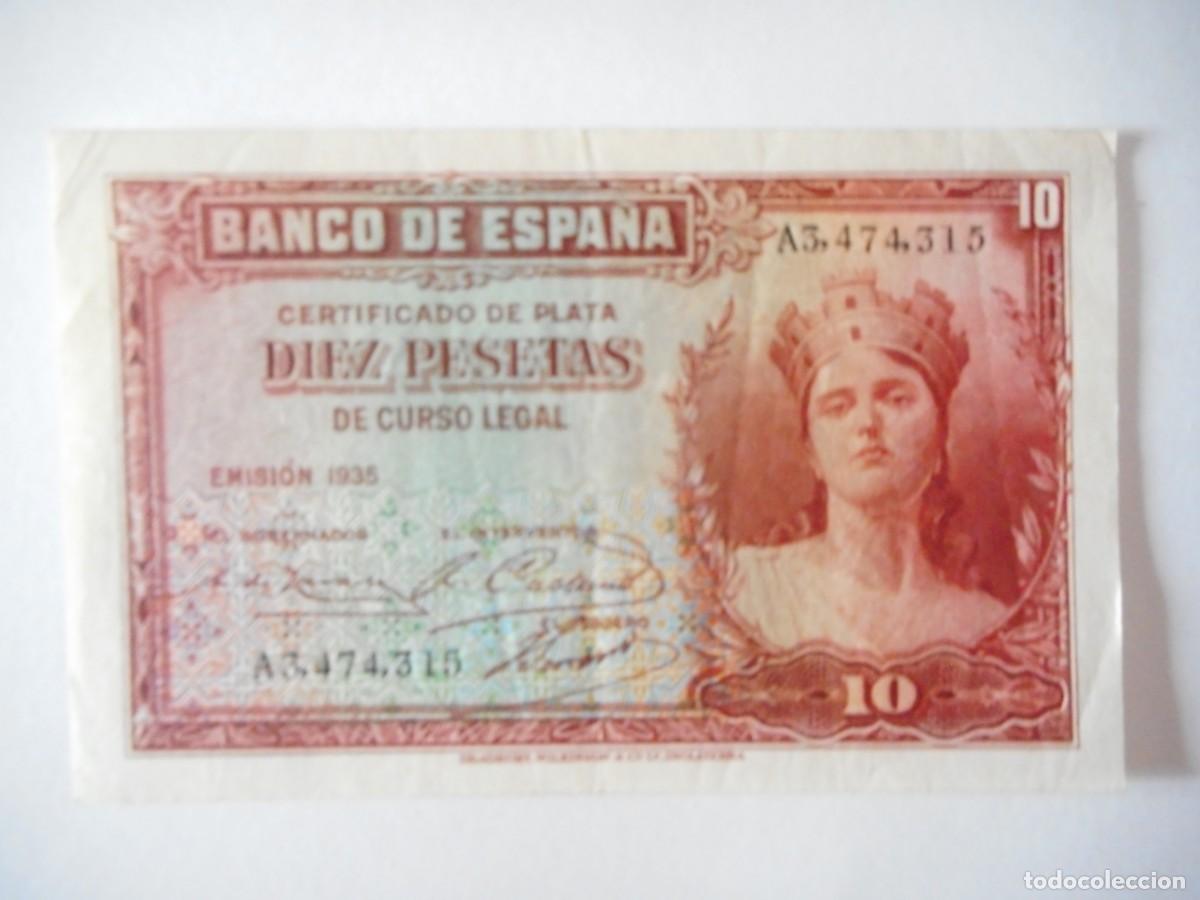 Billetes espa&ntilde;oles: 10 PESETAS 1935 / EBC