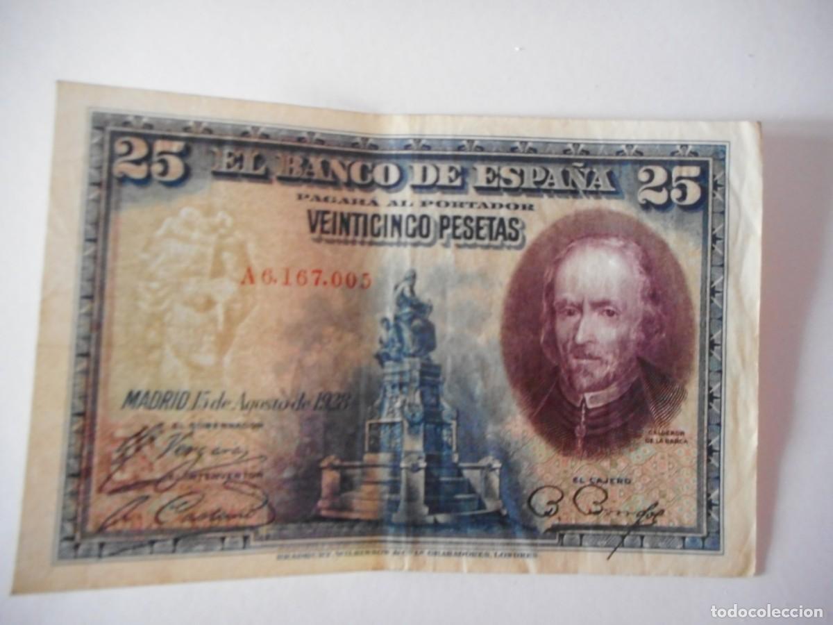 Billetes espa&ntilde;oles: 25 PESETAS 1928 / MBC+