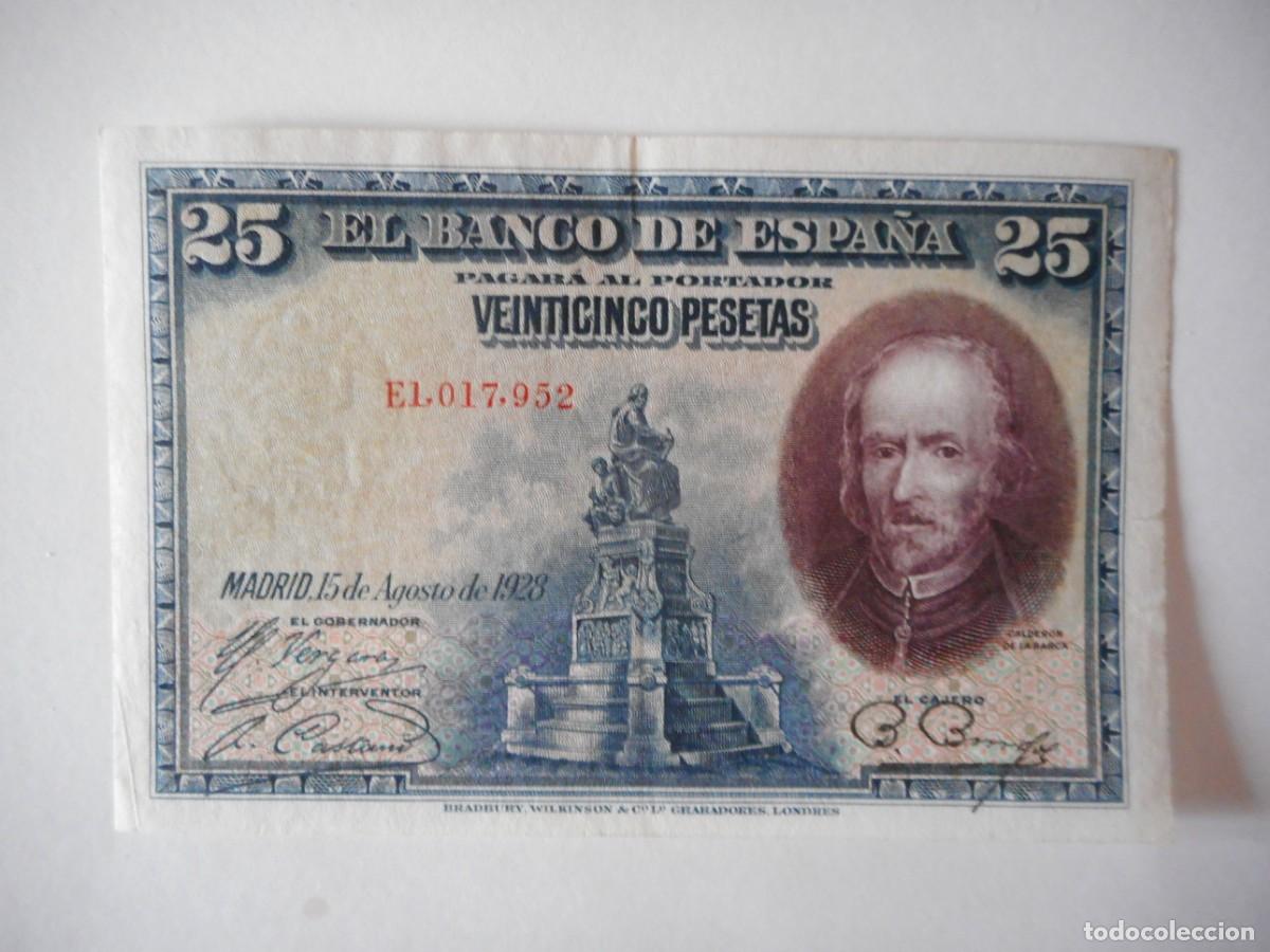 Billetes espa&ntilde;oles: 25 PESETAS 1928 / EBC+