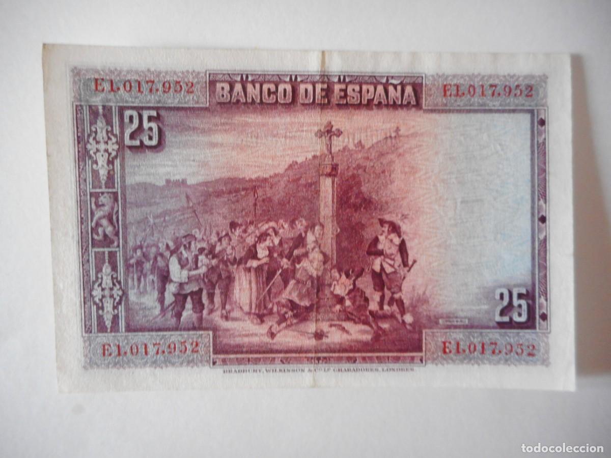 Billetes espa&ntilde;oles: 25 PESETAS 1928 / EBC+ - Foto 2