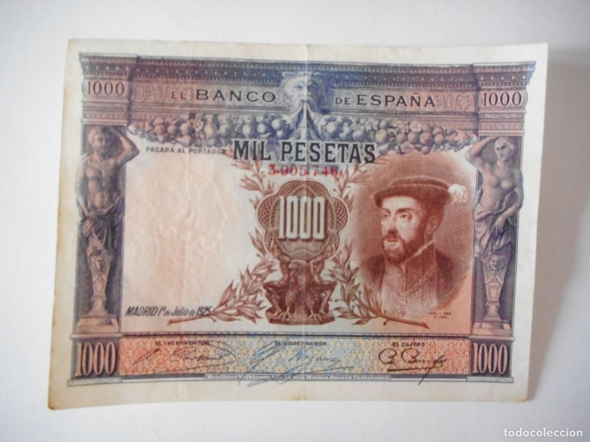 Billetes espa&ntilde;oles: 1000 PESETAS JULIO 1925 / MBC++