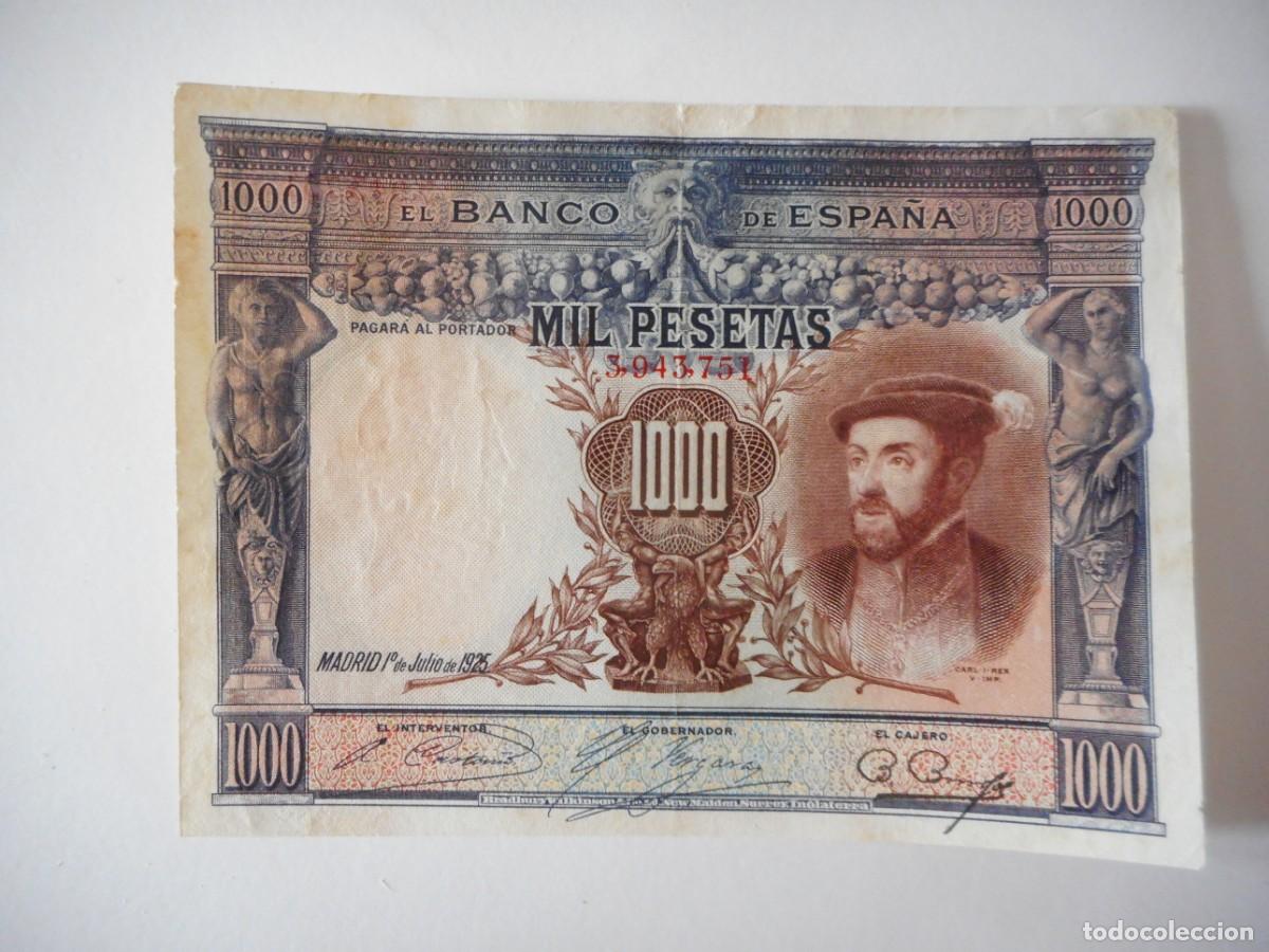 Billetes espa&ntilde;oles: 1000 PESETAS JULIO 1925 / MBC+