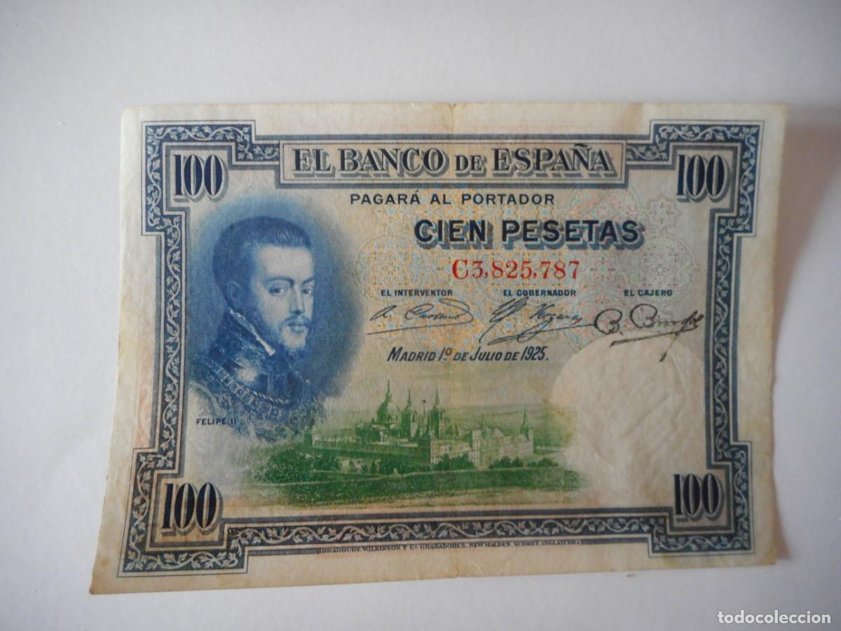 Billetes espa&ntilde;oles: 100 PESETAS JULIO 1925 / MBC+
