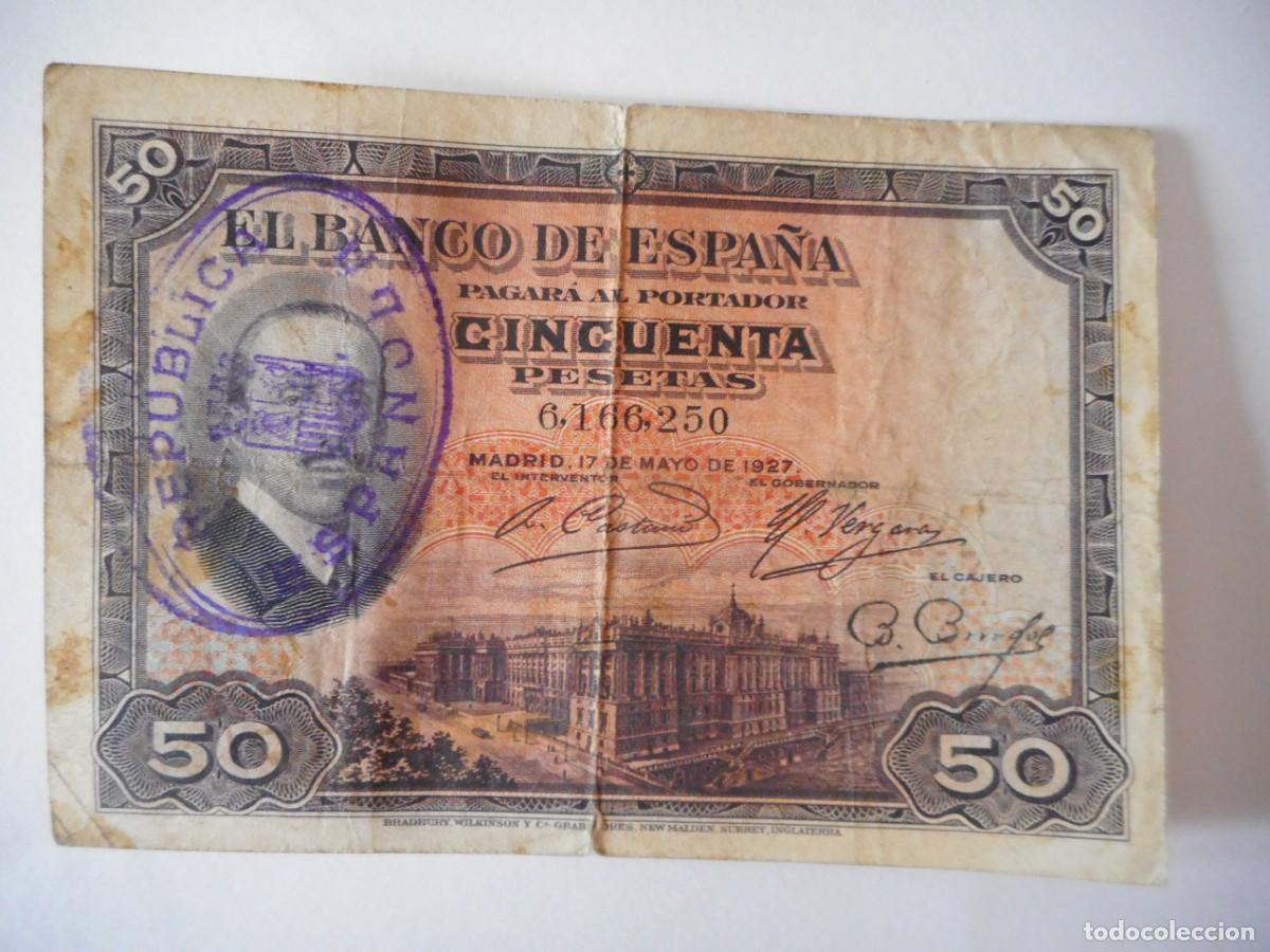 Billetes espa&ntilde;oles: 50 PESETAS MAYO 1927 / BC