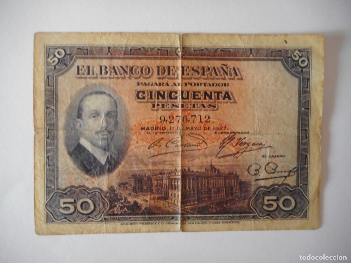 Billetes espa&ntilde;oles: 50 PESETAS MAYO 1927 / BC