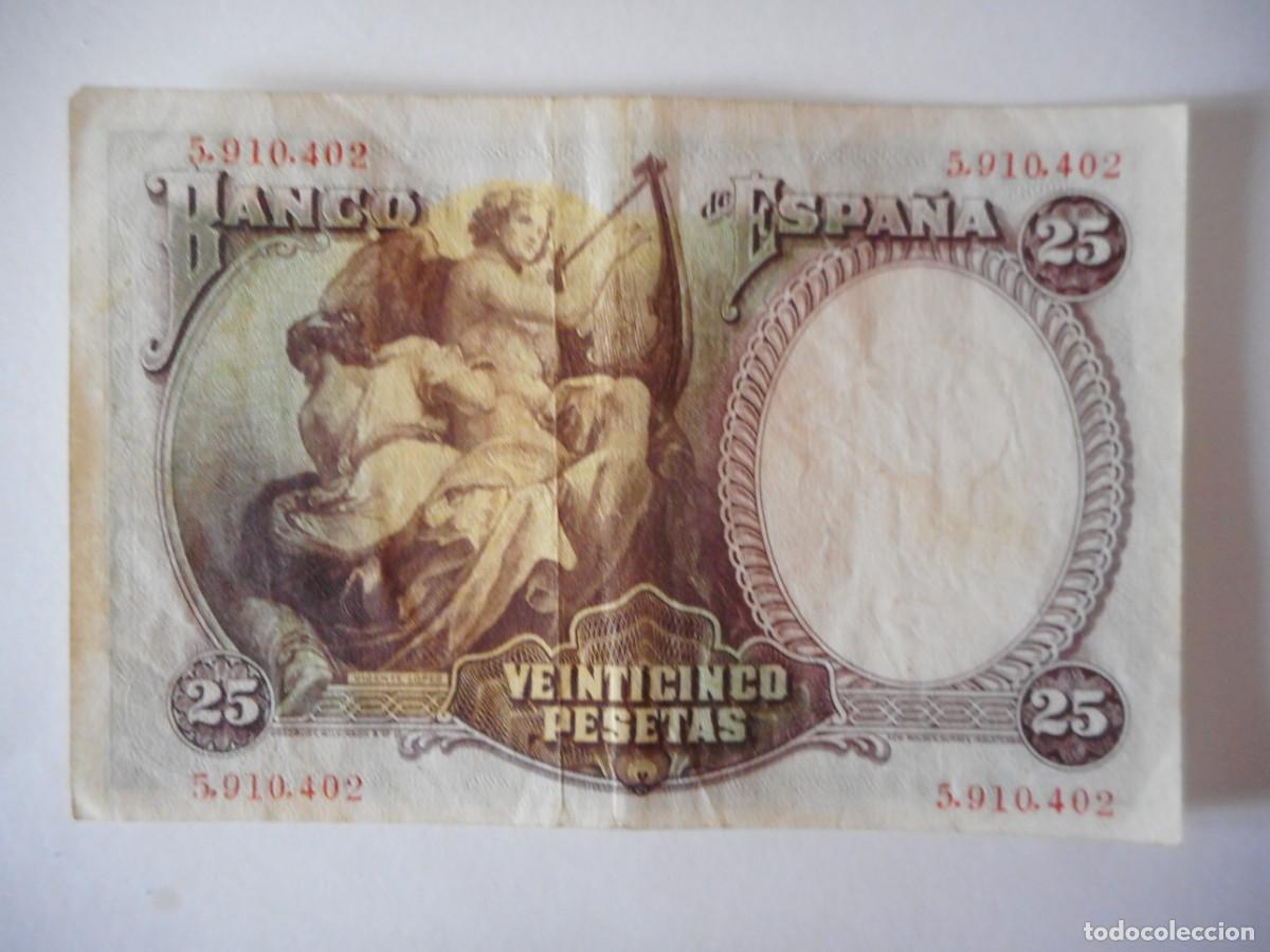 Billetes espa&ntilde;oles: 25 PESETAS ABRIL 1931 / MBC+ - Foto 2