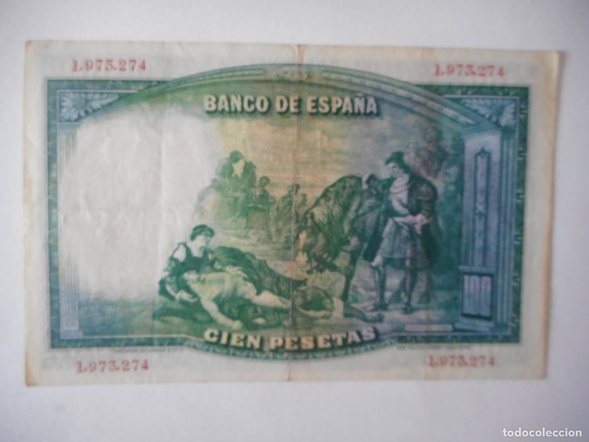 Billetes espa&ntilde;oles: 100 PESETAS ABRIL 1931 / MBC+ - Foto 2