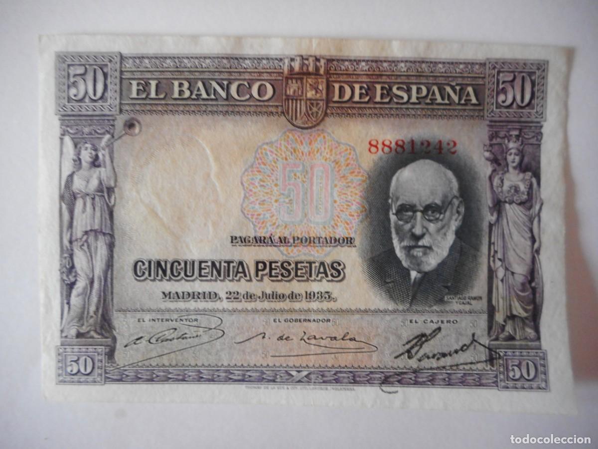 Billetes espa&ntilde;oles: 50 PESETAS JULIO 1935 / MBC++