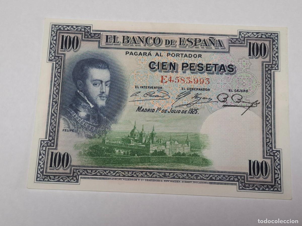 Billets espagnols: Billete de 100 PESETAS del 1 de Julio de 1925 BANCO DE ESPA&Ntilde;A con serie E, en PLANCHA