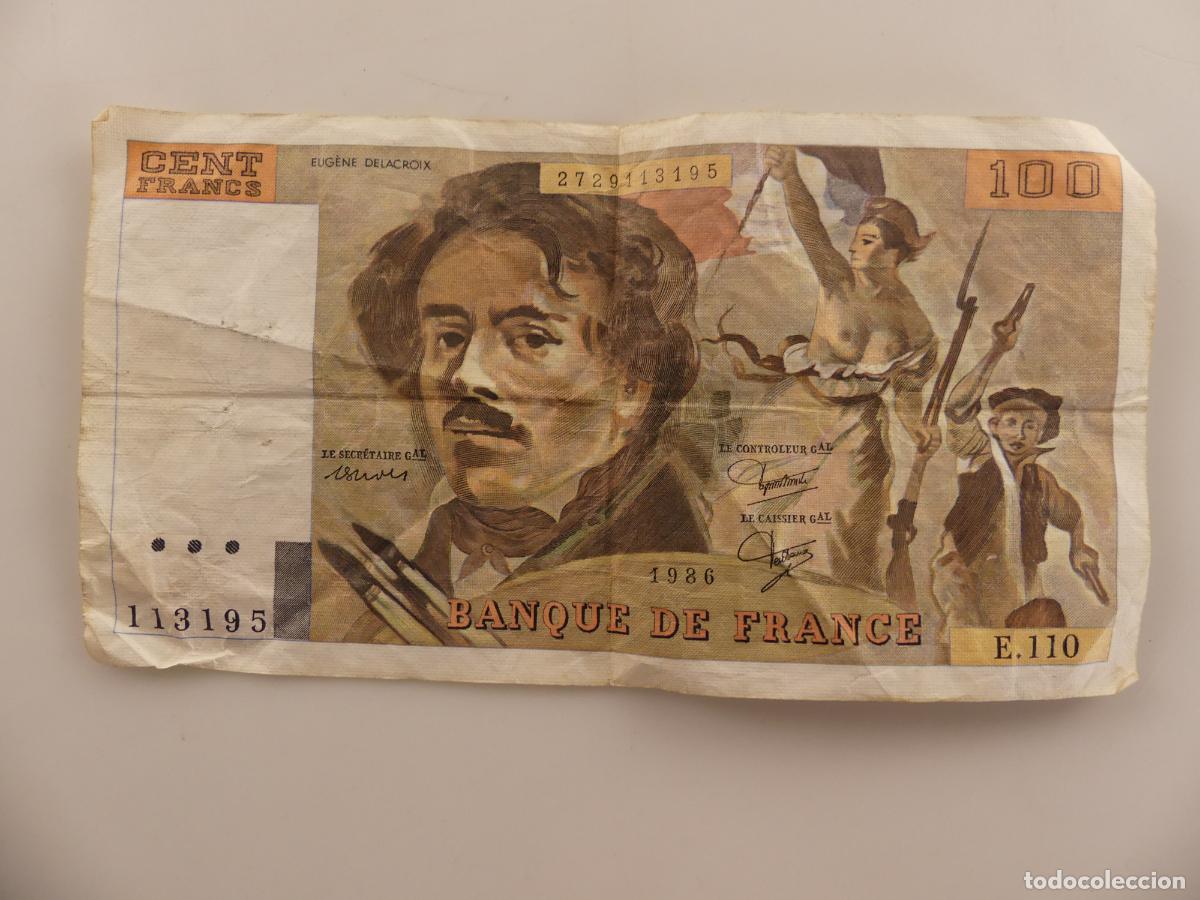 Billetes espa&ntilde;oles: CONJUNTO DE 2 BILLETES DE 100 FRANCS DE FRANCIA -- REF: 13 - Foto 3
