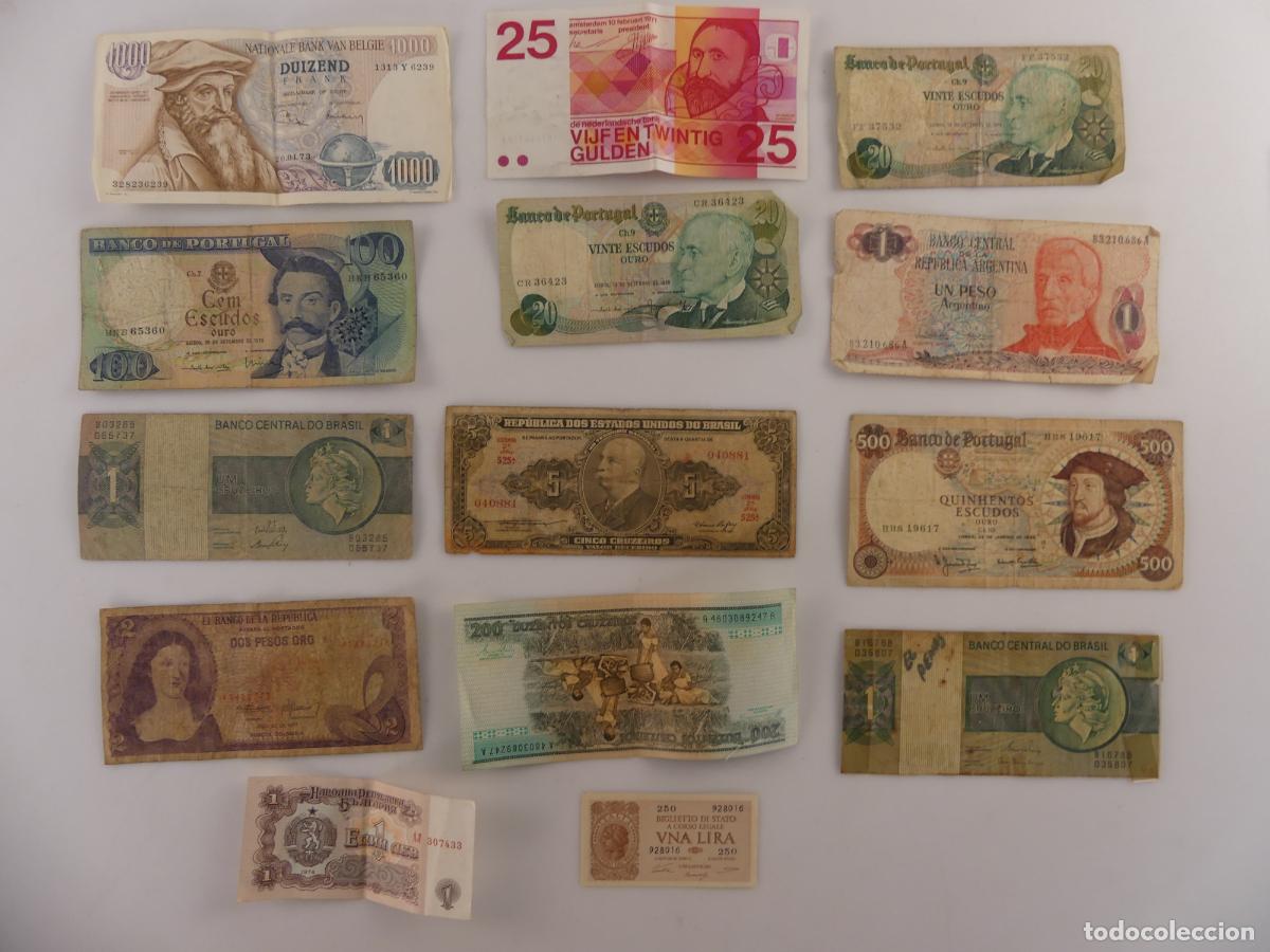 Billets espagnols: COLECCION LOTE DE 14 BILLETES DEL MUNDO -- REF: 10