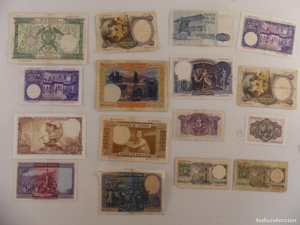 Billetes espa&ntilde;oles: COLECCION LOTE DE 16 BILLETES DE PESETAS -- REF: 9 - Foto 6