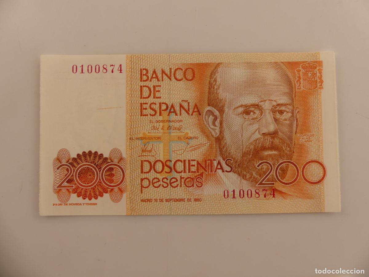 Billetes espa&ntilde;oles: 2 BILLETES DE 200 PESETAS CORELATIVOS -- REF: 12 - Foto 2