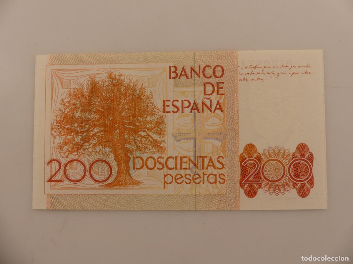 Billetes espa&ntilde;oles: 2 BILLETES DE 200 PESETAS CORELATIVOS -- REF: 12 - Foto 5