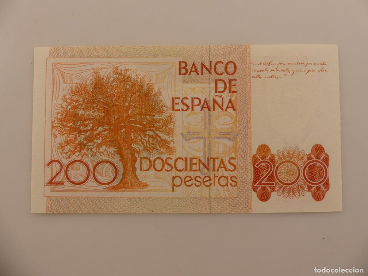 Billetes espa&ntilde;oles: 2 BILLETES DE 200 PESETAS CORELATIVOS -- REF: 12 - Foto 6