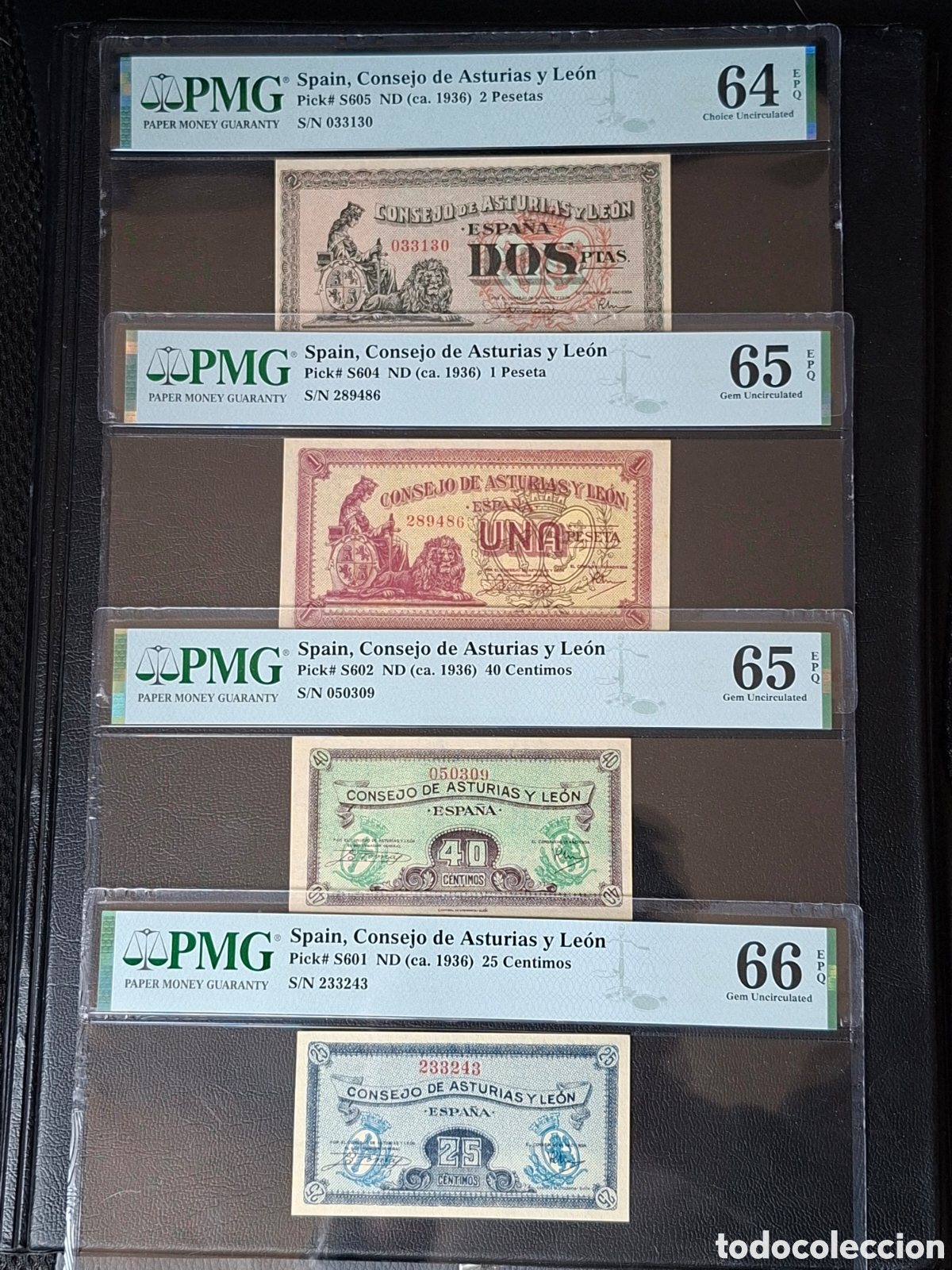 Billetes espa&ntilde;oles: Lote billetes asturias sc