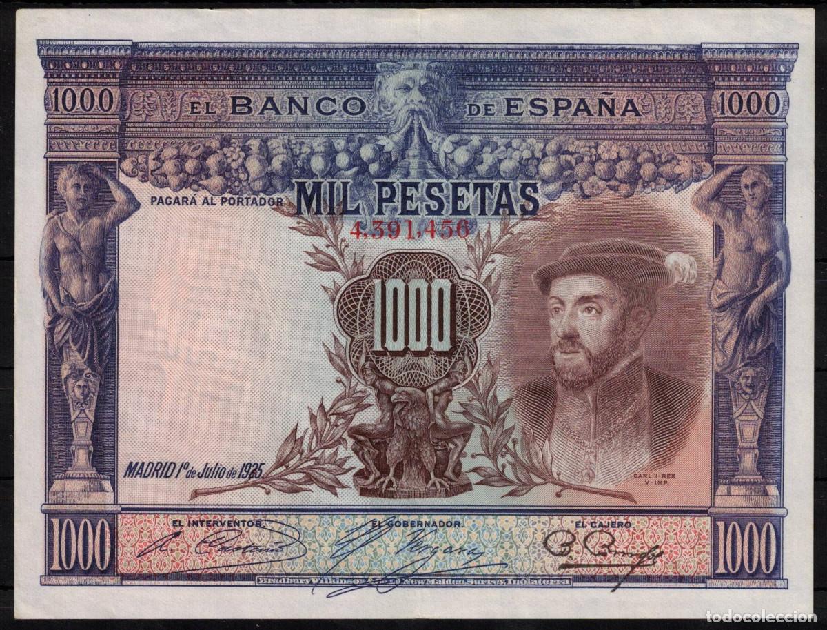 Billetes espa&ntilde;oles: BILLETE ESPA&Ntilde;A 100 PESETAS 1925 CARLOS I - SIN SERIE - EBC-