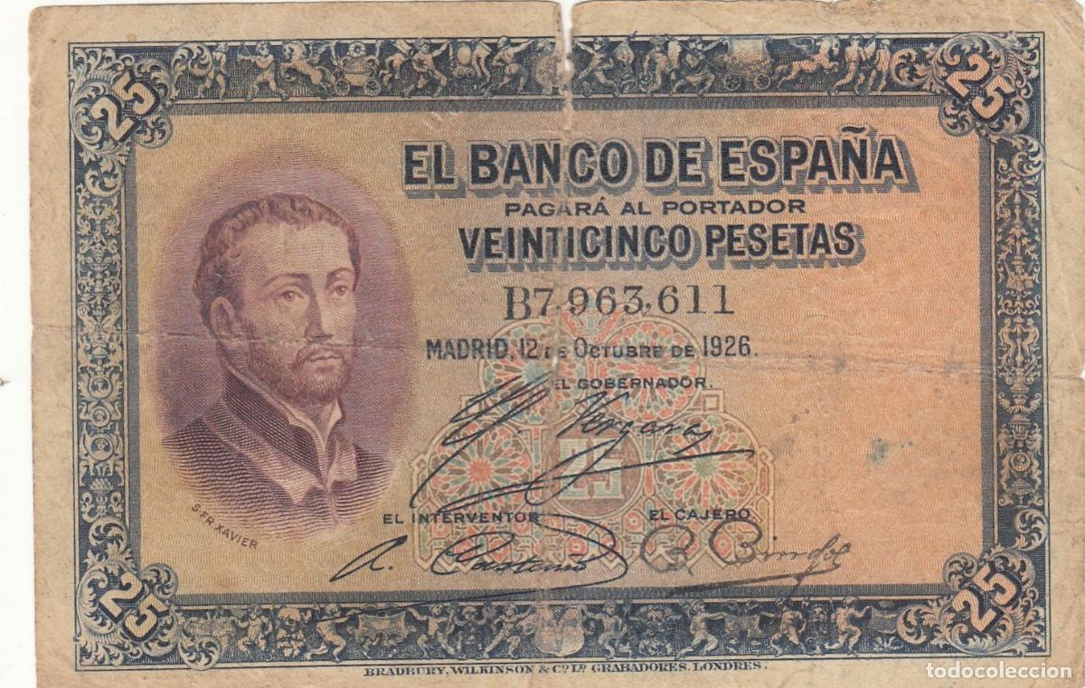 Spanische Banknoten: CRBS1110 BILLETE ESPA&Ntilde;A 25 PESETAS 1928 USADO
