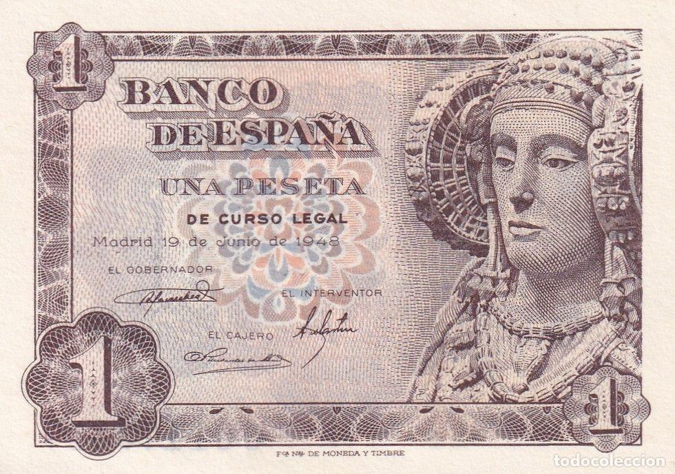 Spanische Banknoten: CRBS1473 BILLETE ESPA&Ntilde;A 1 PESETA 1948 SERIE O RARA SIN CIRCULAR