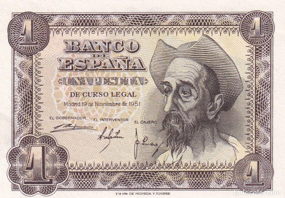 Spanische Banknoten: CRBS1480 BILLETE ESPA&Ntilde;A 1 PESETA 1951 SERIE A SIN CIRCULAR