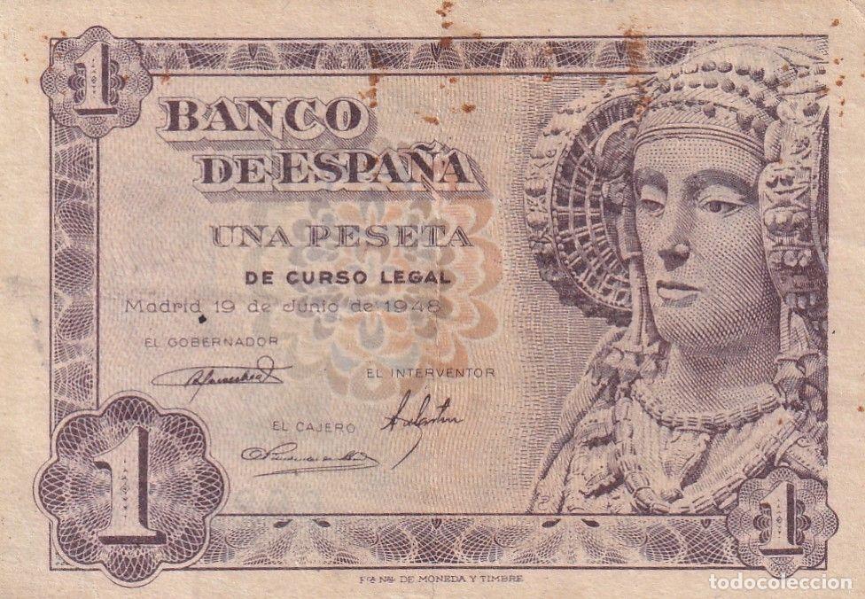 Spanische Banknoten: CRBS1616 BILLETE ESPA&Ntilde;A 1 PESETA 1948 SIN SERIE BC