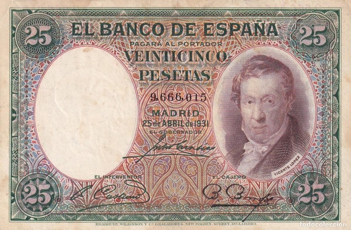 Spanish Banknotes: CRBS1659 BILLETE ESPA&Ntilde;A 25 PESETAS 1931 BC
