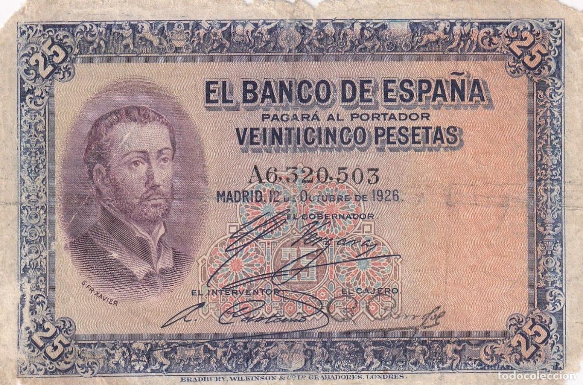 Spanish Banknotes: CRBS1665 BILLETE ESPA&Ntilde;A 25 PESETAS 1928 USADO