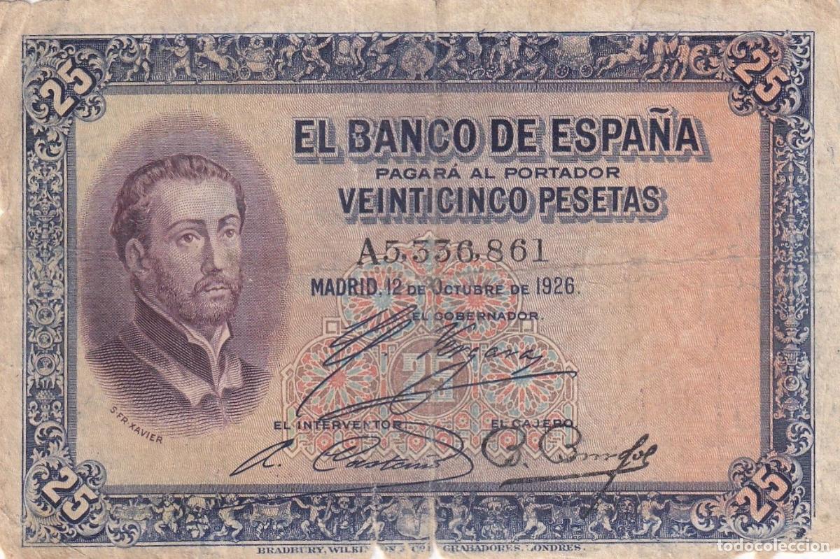Spanish Banknotes: CRBS1666 BILLETE ESPA&Ntilde;A 25 PESETAS 1928 USADO