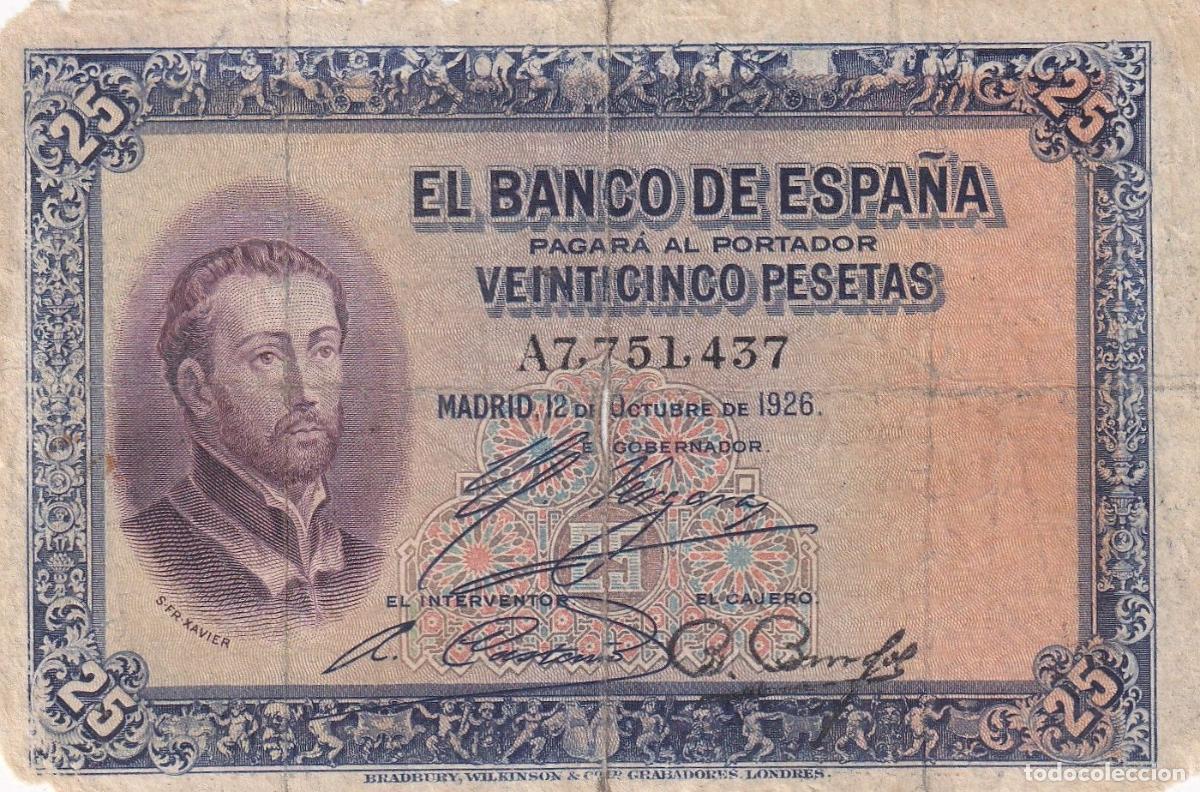 Spanische Banknoten: CRBS1667 BILLETE ESPA&Ntilde;A 25 PESETAS 1928 USADO