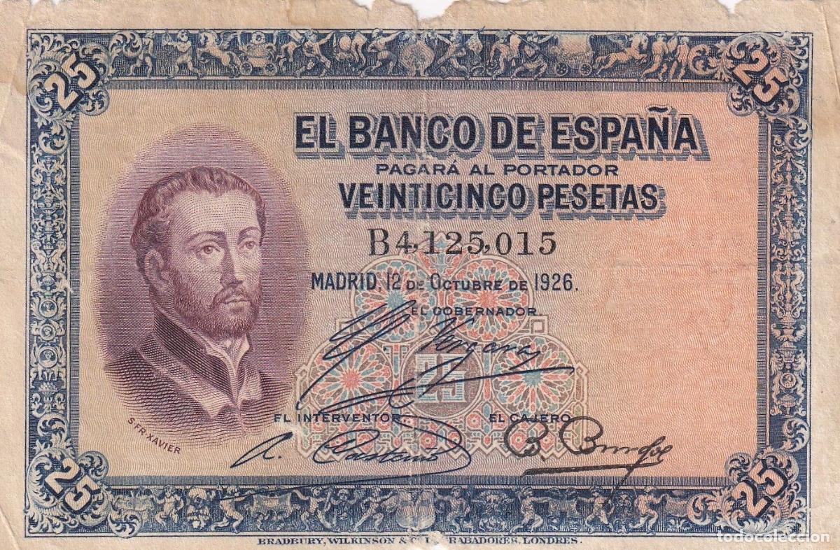 Spanische Banknoten: CRBS1668 BILLETE ESPA&Ntilde;A 25 PESETAS 1928 USADO