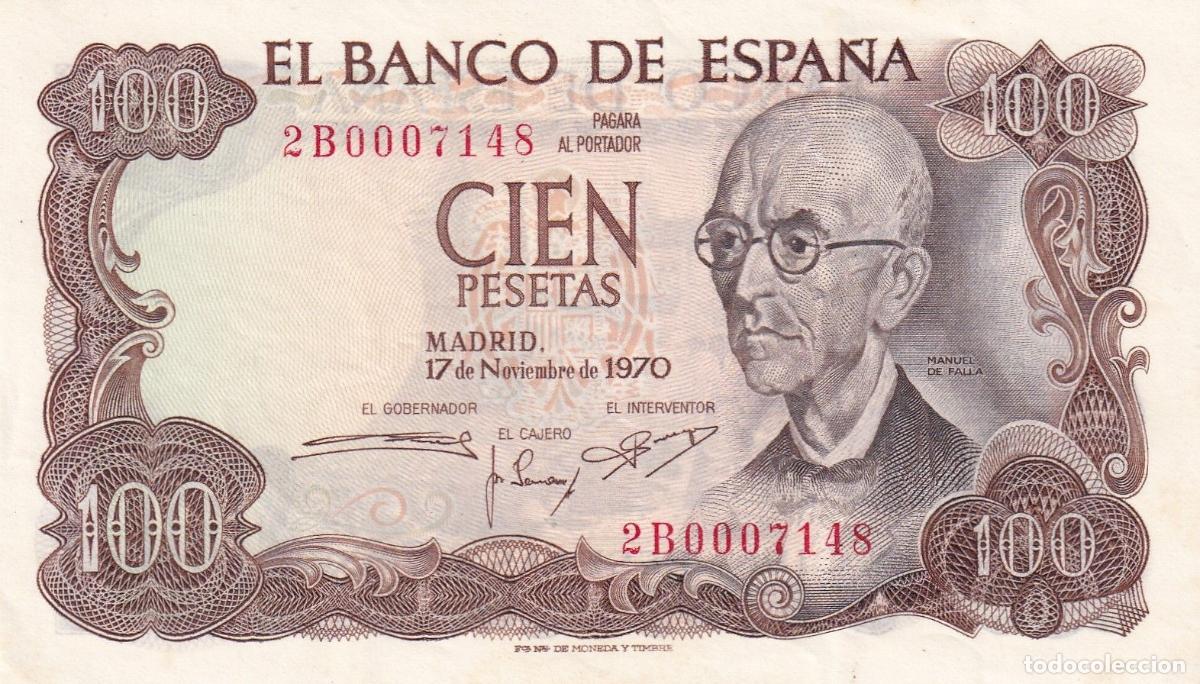 Banconote spagnole: CRBS1575 BILLETE ESPA&Ntilde;A 100 PESETAS 1970 SIN CIRCULAR