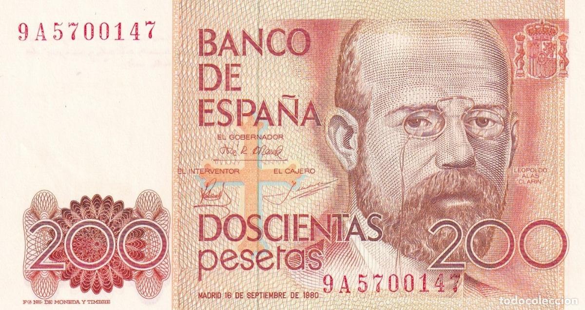 Banconote spagnole: CRBS1603 BILLETE ESPA&Ntilde;A 200 PESETAS 1980 SERIE 9A S/C-