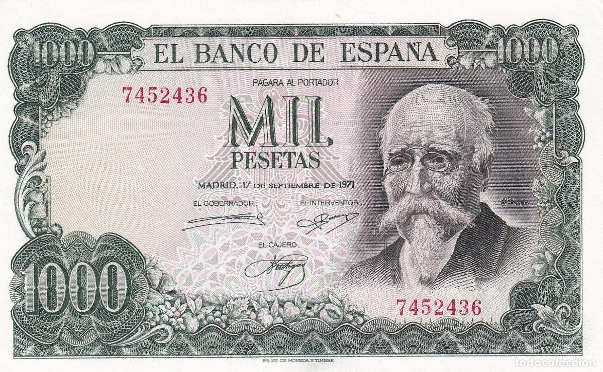 Banconote spagnole: CRBS1604 BILLETE ESPA&Ntilde;A 1000 PESETAS 1971 SIN SERIE S/C-