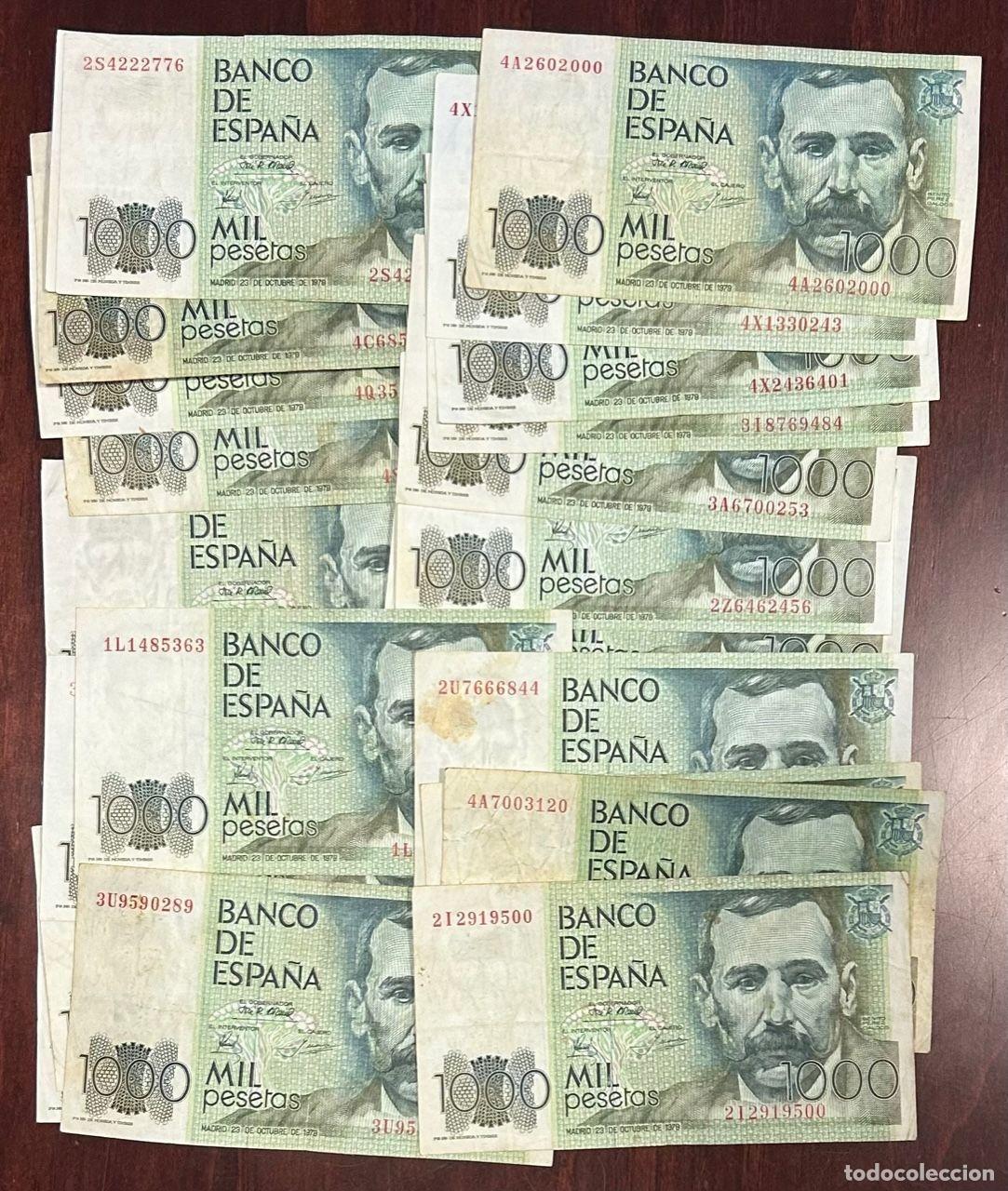 Billetes espa&ntilde;oles: CRBS2514 LOTE 26 BILLETES ESPA&Ntilde;A 1000 PESETAS 1979 VER FOTO